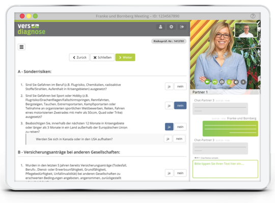 Online Beratung Versdiagnose